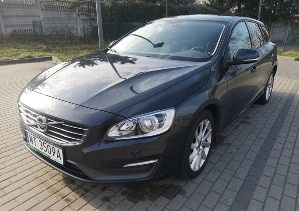 Volvo V60 cena 48000 przebieg: 173000, rok produkcji 2014 z Warszawa małe 79